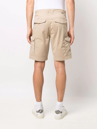 Shop Woolrich Knee-length Cargo Shorts In Nude