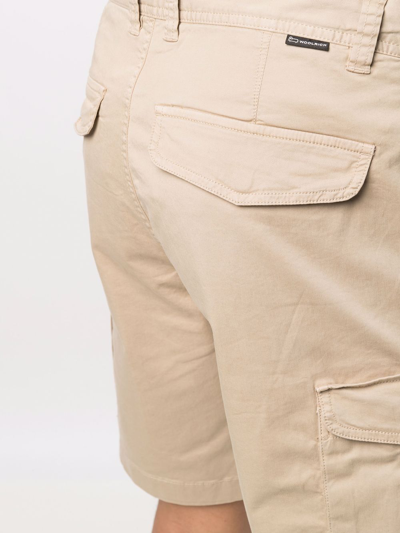 Shop Woolrich Knee-length Cargo Shorts In Nude