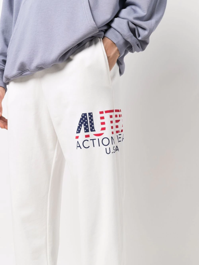 Autry Logo Drawstring Tracksuit Bottoms In Weiss