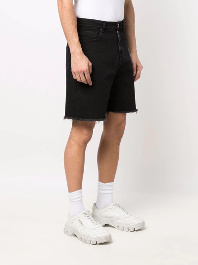 Shop Vision Of Super Knee-length Denim Shorts In Schwarz