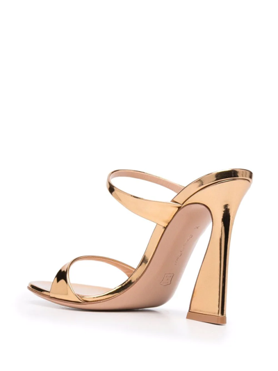 Shop Gianvito Rossi Aura 105mm Sandals In Gold