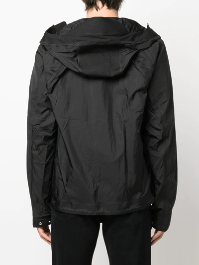 Shop Ten C Hooded Lightweight Jacket In Schwarz