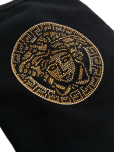 Versace Medusa-embellished Pet Jumper In Schwarz