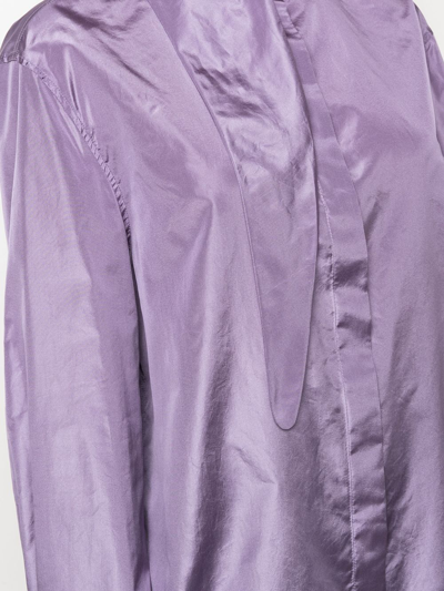 Valentino Bow Collar Shirt In Violett