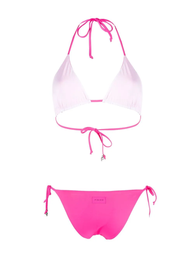 Shop Fisico Reversible Halterneck Bikini In Rosa