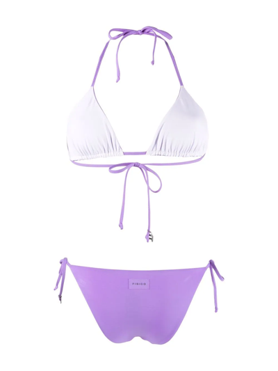 Shop Fisico Reversible Triangle Bikini In Violett