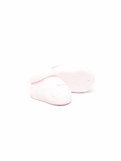 Shop Siola Chunky Knitted Slippers In Pink