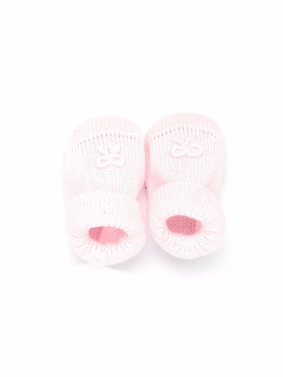 Shop Siola Chunky Knitted Slippers In Pink