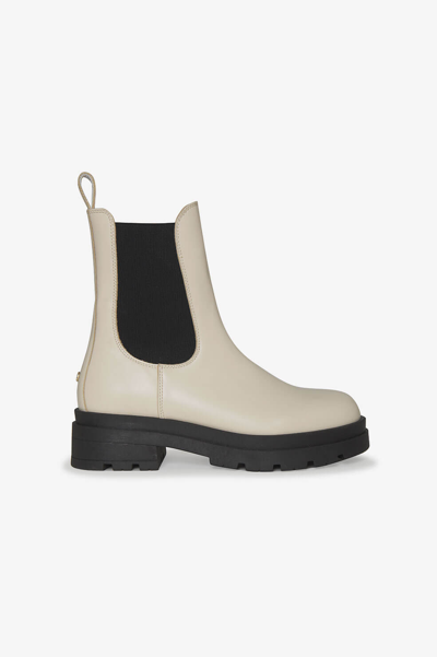 Shop Anine Bing Justine Boots In Ivory