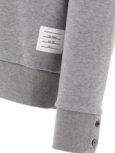 Shop Thom Browne "loopback" Sweatshirt In Grey