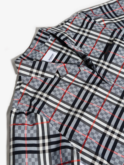 Shop Burberry Chequerboard-print Short-sleeved Shirt In Multicolour