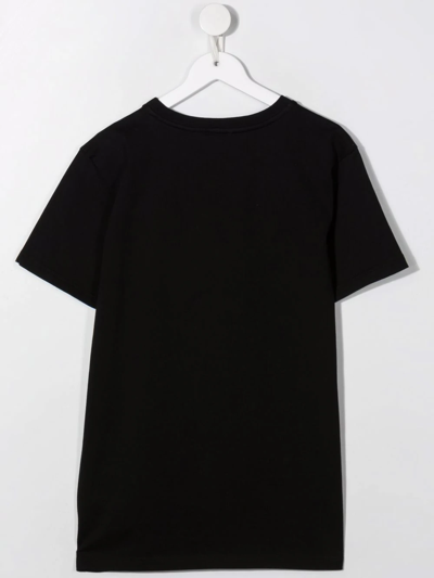 Shop Givenchy Teen Logo-print T-shirt In Black