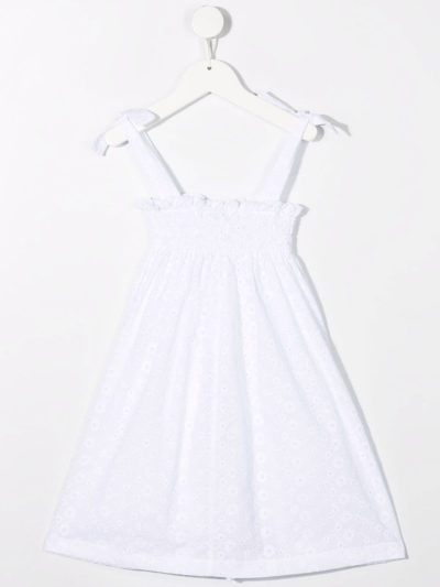 Shop Siola Sleeveless Flared Dress In White