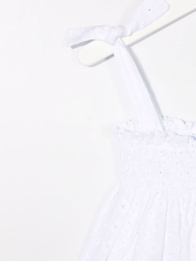 Siola Sleeveless Flared Dress In White