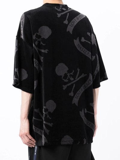 Shop Mastermind Japan Skull-print T-shirt In Black