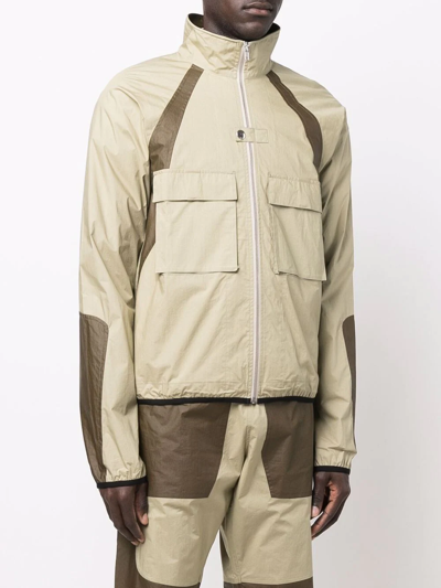 Shop Arnar Mar Jonsson Zipped Bomber Jacket In Neutrals