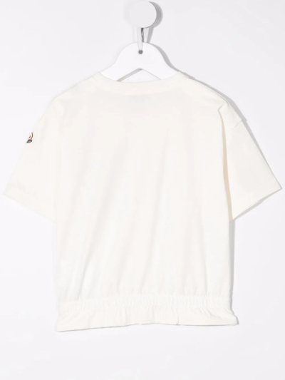 Moncler Teen Chest-pocket Cotton T-shirt In White