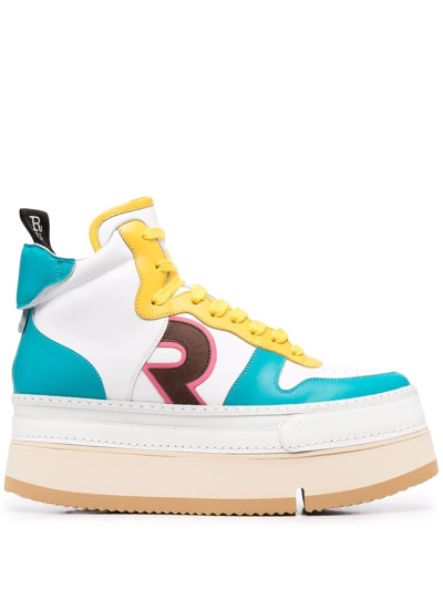 Shop R13 The Riot High-top Sneakers In White