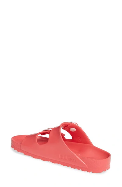 Shop Birkenstock Essentials Arizona Waterproof Slide Sandal In Coral Eva