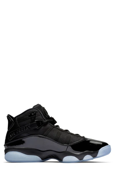 Shop Nike Jordan 6 Rings Sneaker In Black/ Black/ White