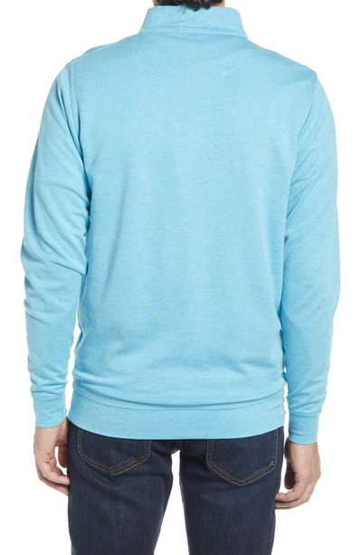 Peter Millar Men's Quarter Zip Pullover Sweater In Wave Break