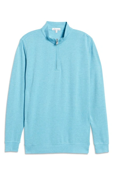 Peter Millar Men's Quarter Zip Pullover Sweater In Wave Break