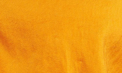 Bottega Veneta Zip Detail Long Sleeve Fluid Satin Dress In Tangerine
