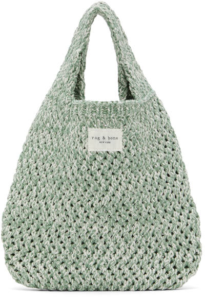 Shop Rag & Bone Green Mini Addison Shopper Bag In Leafgreen