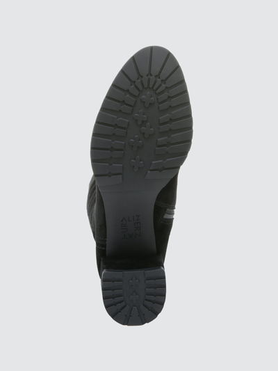 Shop Naturalizer Brent Waterproof Knee-high Boot In Black Suede Wc