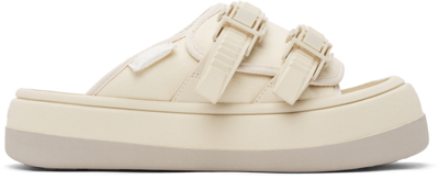 Eytys Ssense Exclusive Off-white Capri Sandals In Ecru