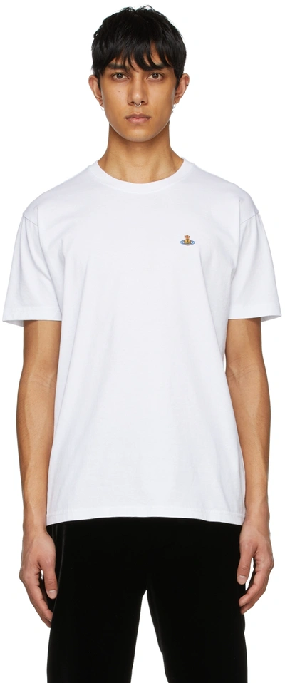 Shop Vivienne Westwood White Orb T-shirt