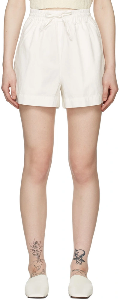 Shop Blossom Beige Zen Shorts In Ivory