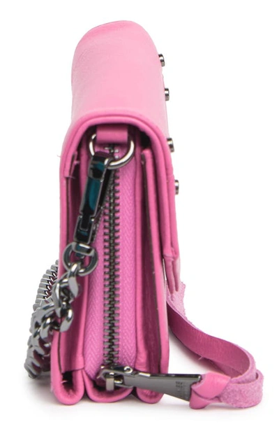 Shop Aimee Kestenberg Delancey Leather Chain Wallet Crossbody In Orchid