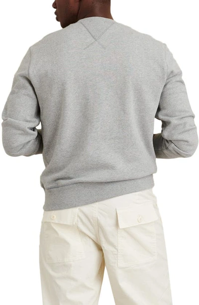 Shop Alex Mill Garment Dyed Crewneck Sweatshirt In Heather Grey