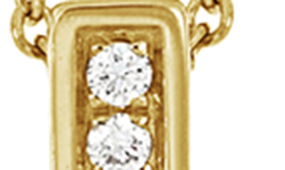 Bony Levy 18k Gold Florentine Bar Diamond Pendant Necklace In 18k White Gold