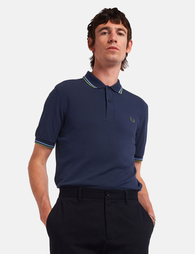 Fred Perry Twin Tipped Polo Shirt In Blue | ModeSens