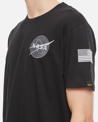 Shop Alpha Industries Cotton  Space Shuttle T  T-shirt In Black