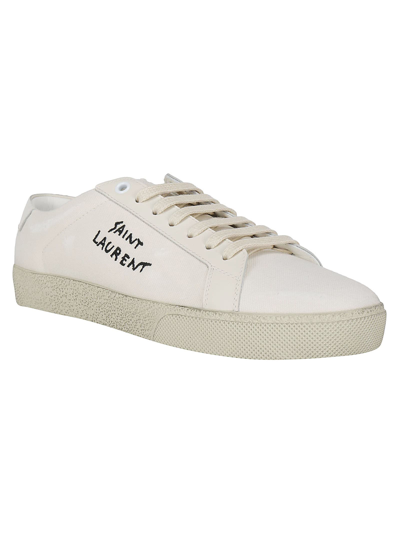 Shop Saint Laurent Sneakers In Bianco