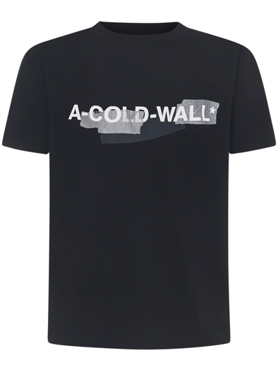 Shop A-cold-wall* T-shirt In Black