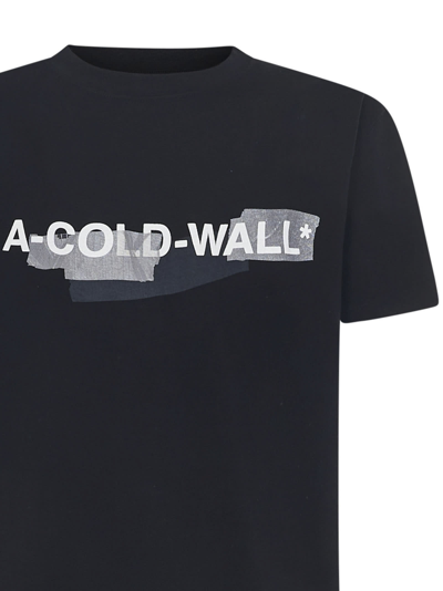 Shop A-cold-wall* T-shirt In Black