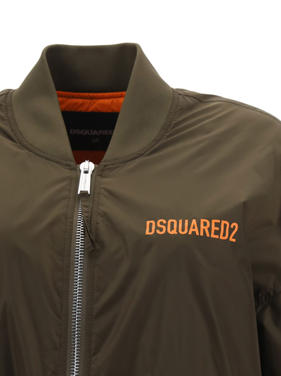 Shop Dsquared2 Jacket In Military Green