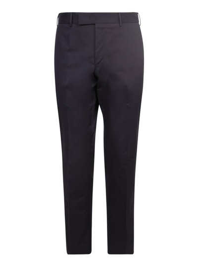 Shop Pt01 Mid-rise Tapered Trousers In Blue