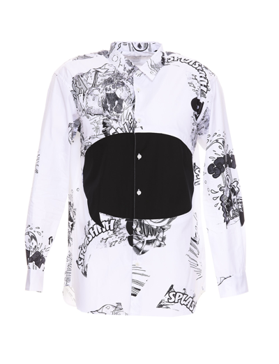 Shop Comme Des Garçons Shirt Shirt In White