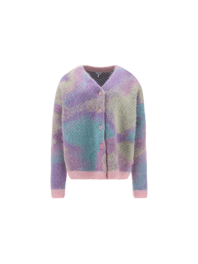 Shop Loewe Unicorn Cardigan In Multicolor