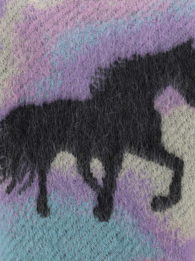 Shop Loewe Unicorn Cardigan In Multicolor