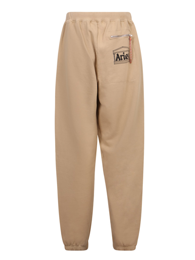 Shop Aries Temple Sweat Pant In Beige
