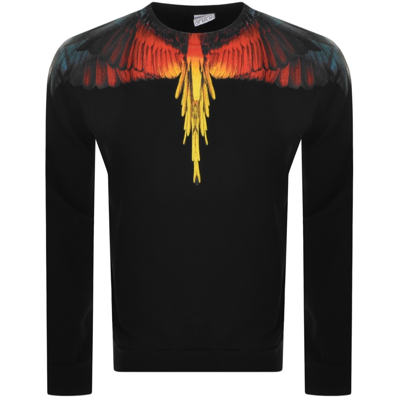 Shop Marcelo Burlon County Of Milan Marcelo Burlon Icon Wings Sweatshirt Black