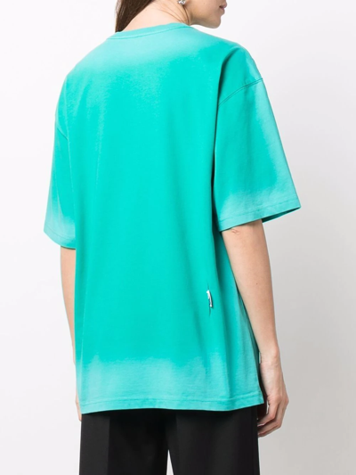 Ader Error Embroidered Logo T-shirt In Green