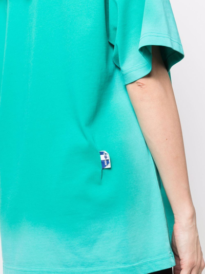 Ader Error Embroidered Logo T-shirt In Green