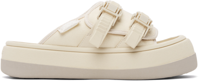 Shop Eytys Ssense Exclusive Off-white Capri Sandals In Ecru